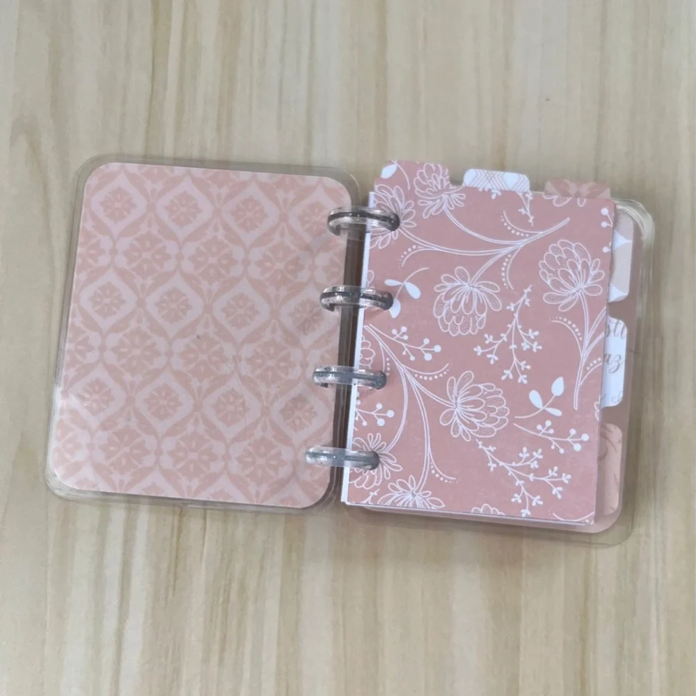 Happy planner micro notes weekly layout rose gold flowers